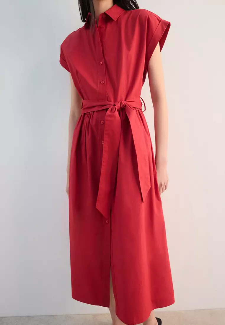 Belt Shirt Dress