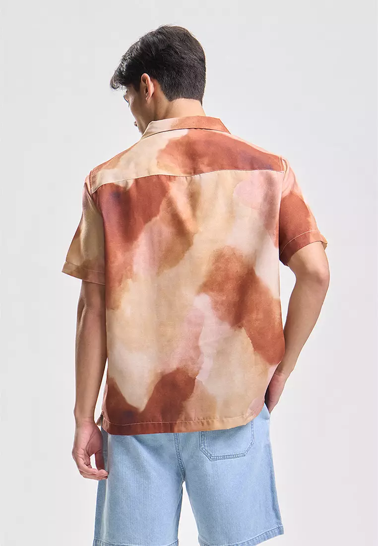 Relaxed Shirt with All-Over Print