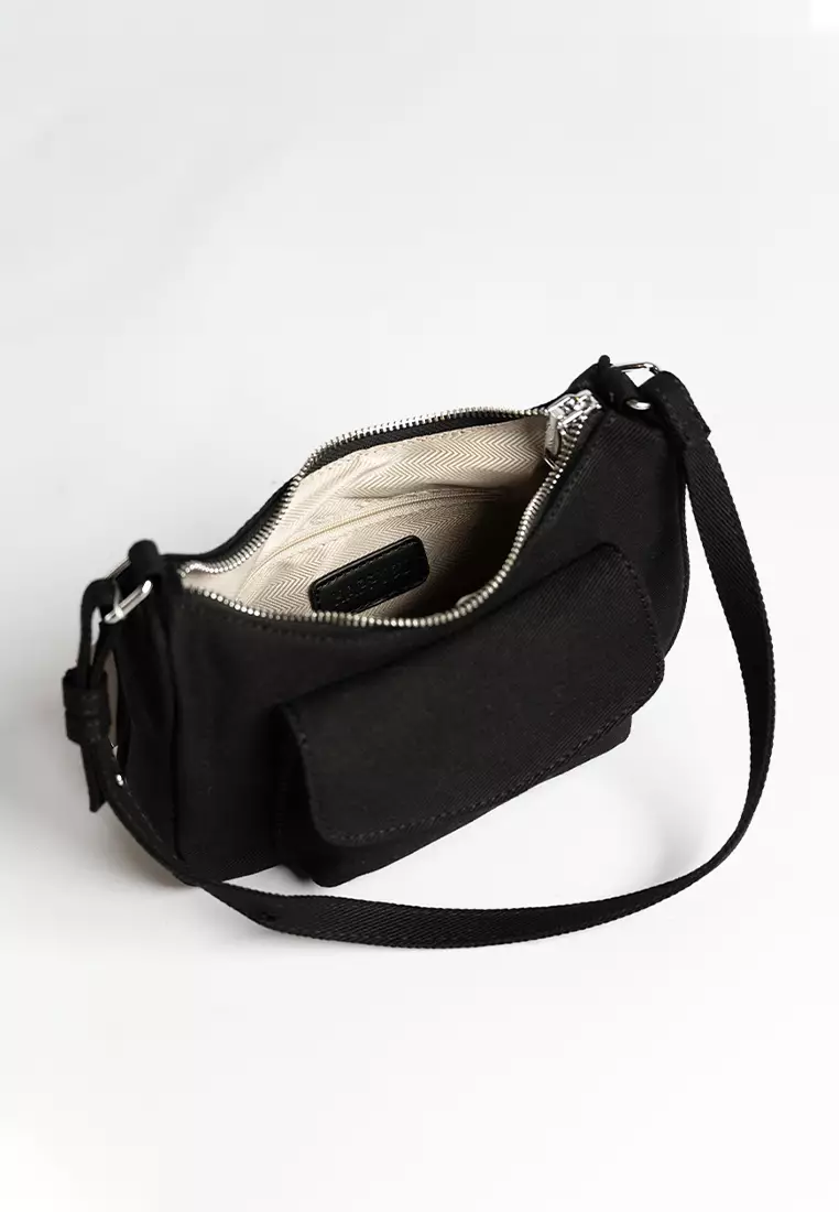 Violet Denim Hobo Bag