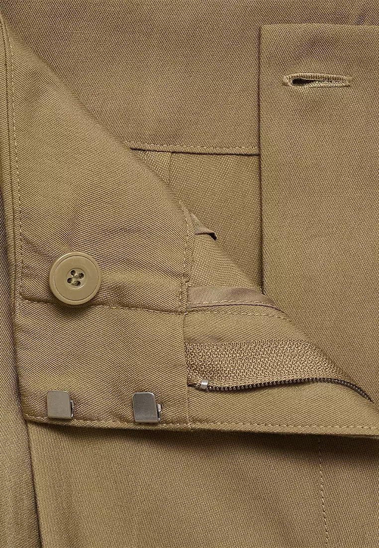 Paperbag Trousers with Belt