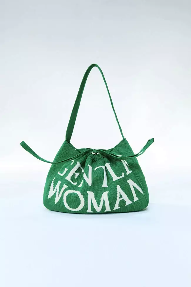 Gentlewoman Knit Dumpling Bag Matcha Colada