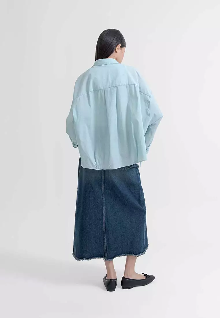 Earth Music & Ecology - Honami Tuck Drawstring Shirt