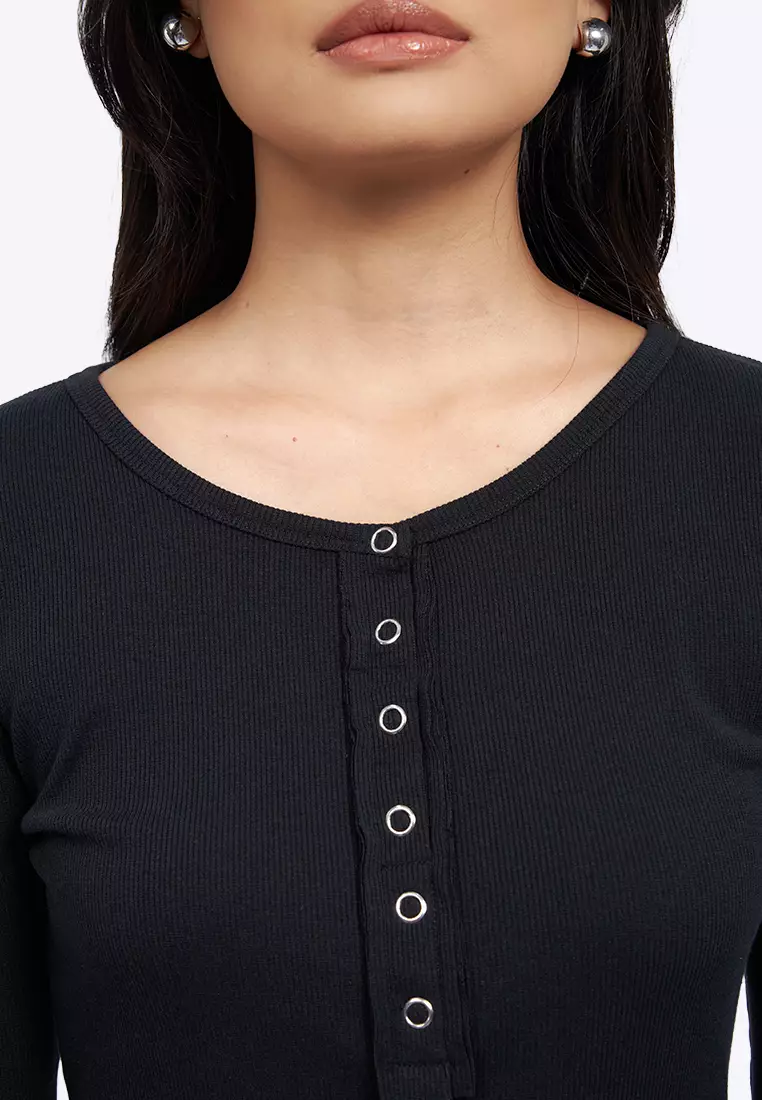 Jual COLORBOX Button Up Long Sleeve Top Original 2026 | ZALORA Indonesia