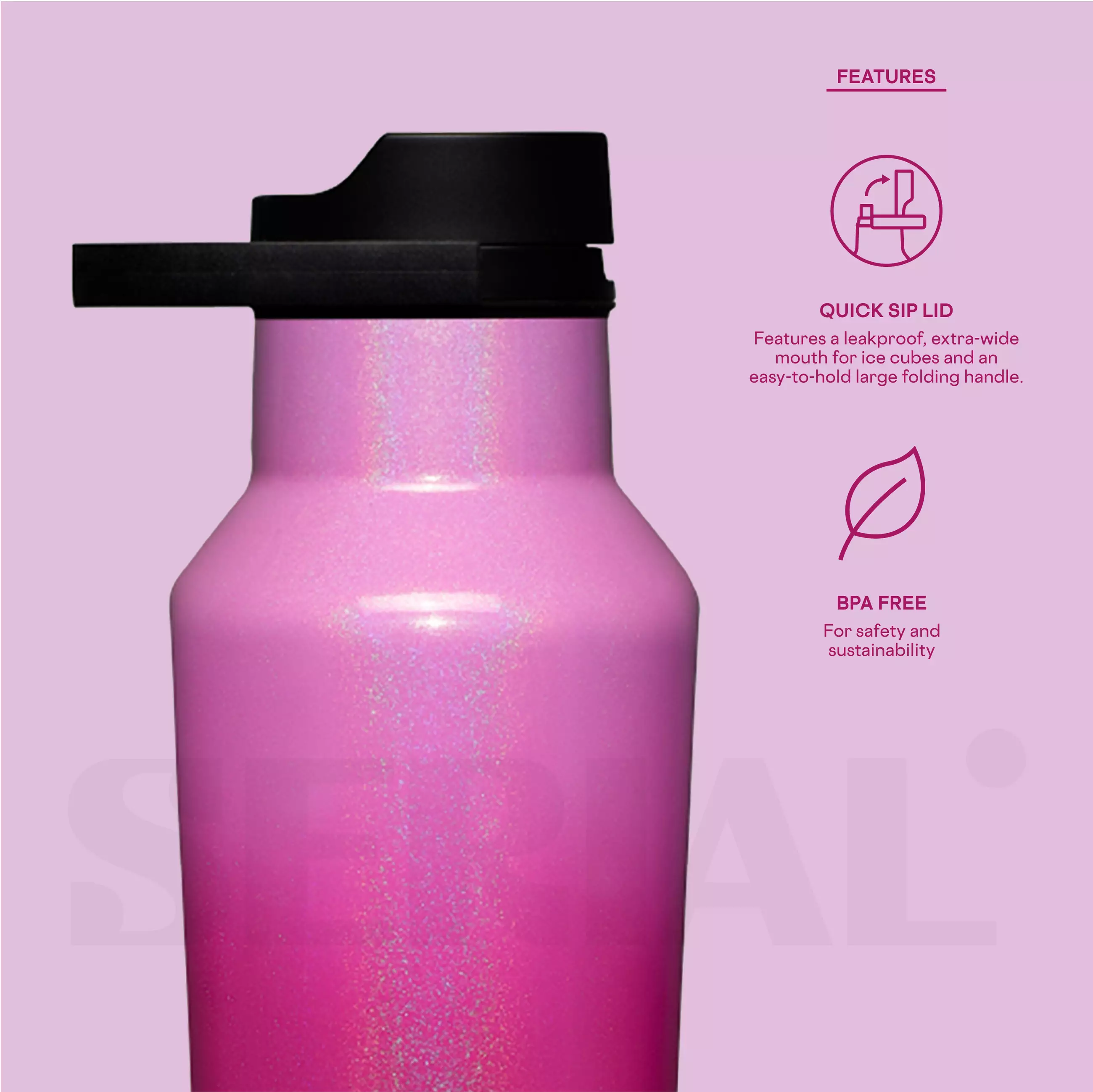 CORKCICLE® Sport Canteen 20oz - Ombre Unicorn Kiss