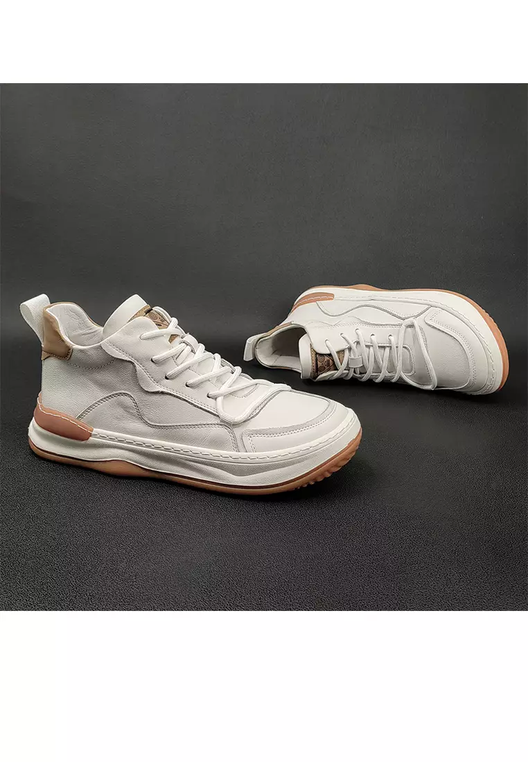 High Top Grain Leather Sneakers ALG9003