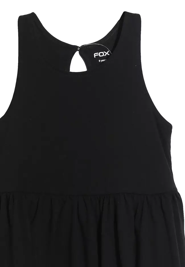 Girls black deals jersey dress