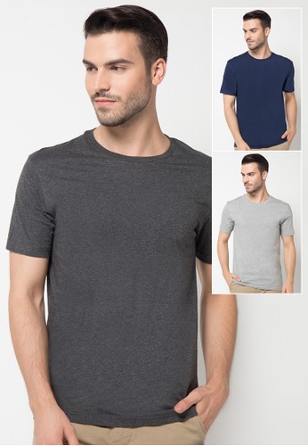 3-in-1 Pack Round Neck Basic Tee