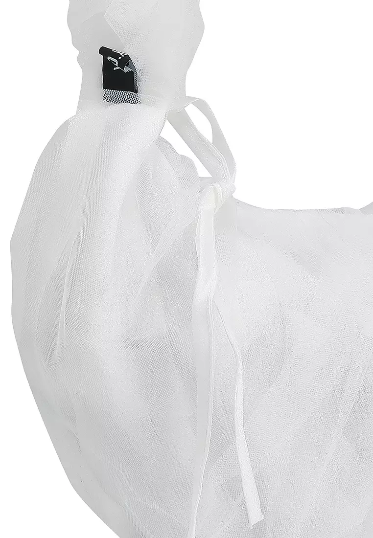 Drawstring Satin Crossbody Bag