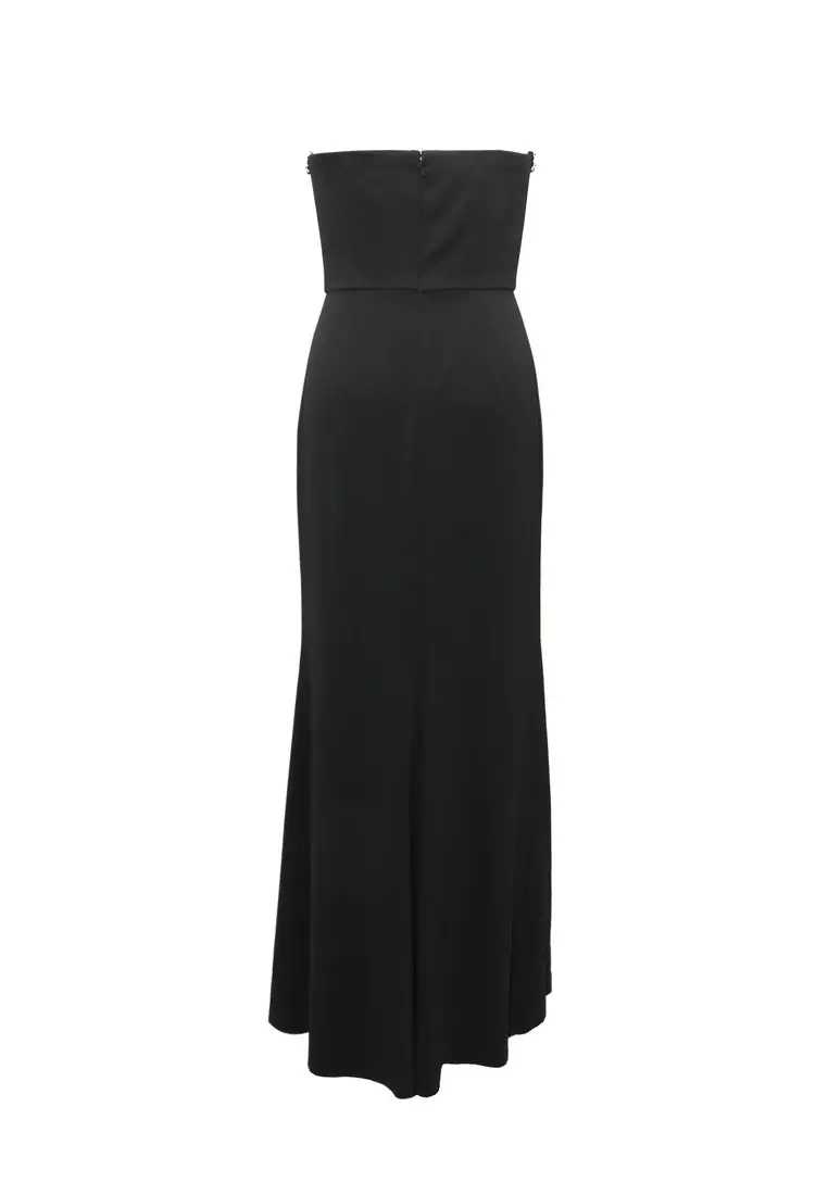 Feminine & Sexy Polyester Crepe Evening Gown