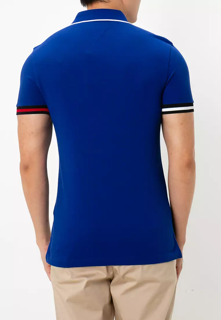 Slim Fit Signature Cuff Polo Shirt - Tommy Mainline