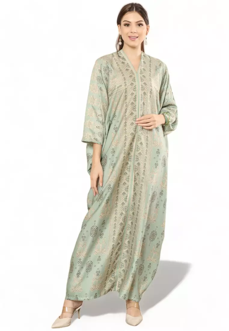 Kanzi Exclusive Long Sleeve Songket Kaftan