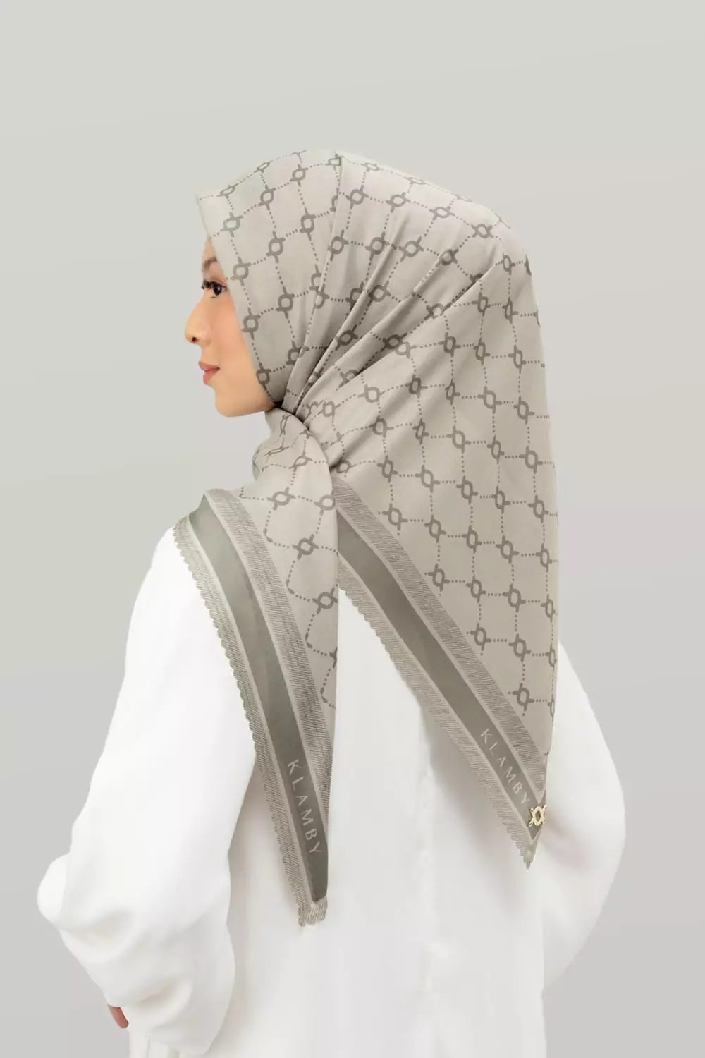 Klamby - Monogram Scarf London Edition Basil