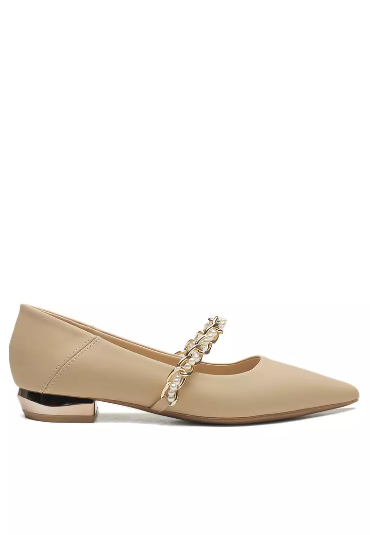 Buy Twenty Eight Shoes 2.5CM Pearl Chain Strap Mary Jane Shoes