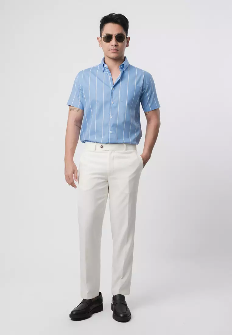 Vicente Stripe Blue Sky SS