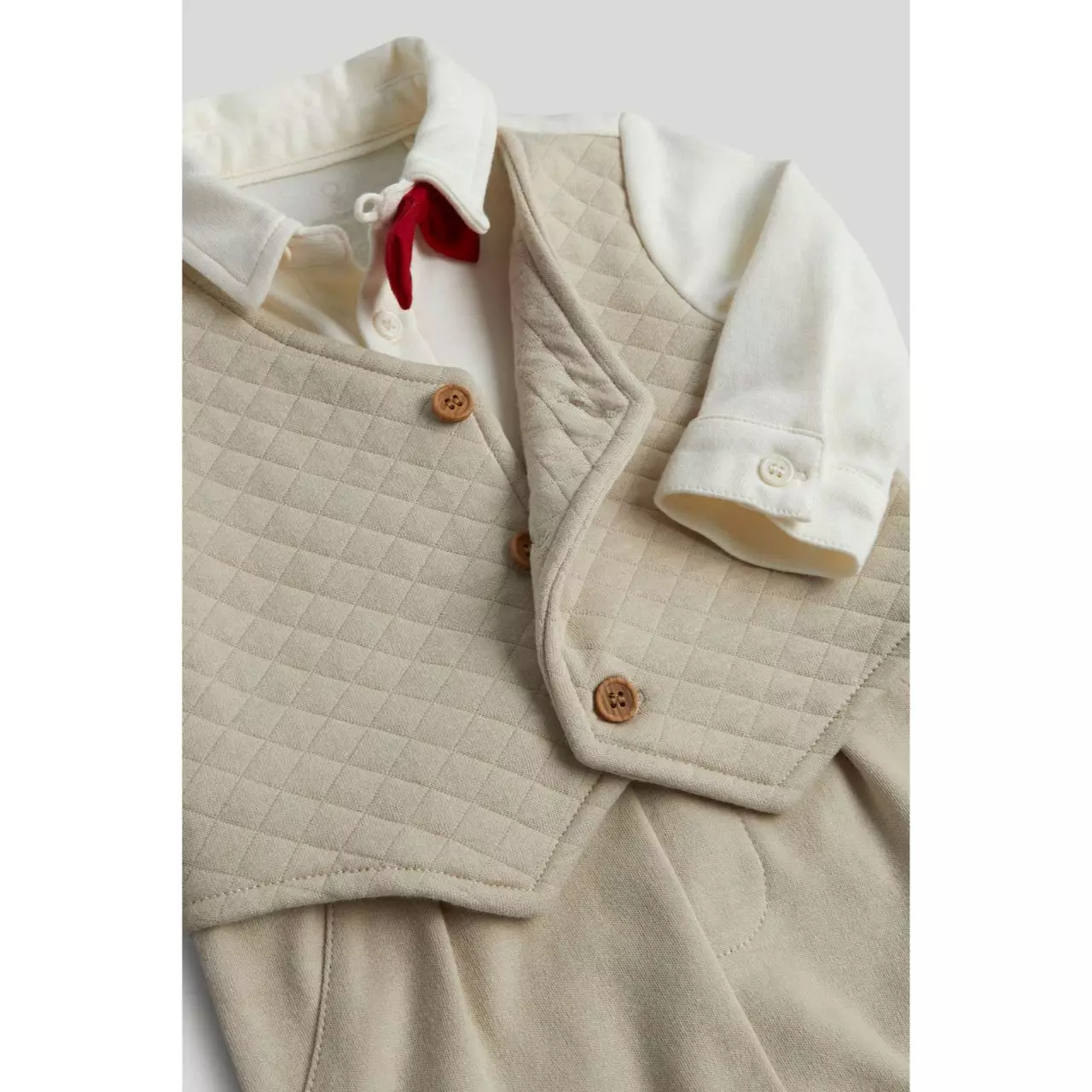 Mothercare Tan Occasion All-in-One - Set Terusan Bayi Laki-laki (Cokelat)