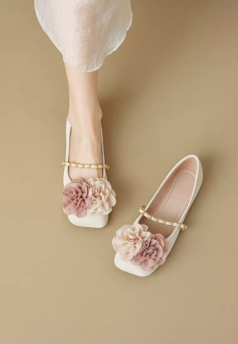 Flower Strap Mary Jane Shoes WW89-1