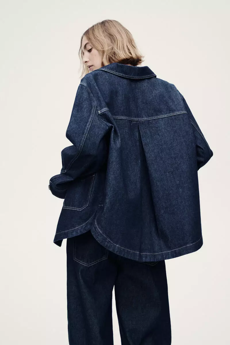 Denim shacket