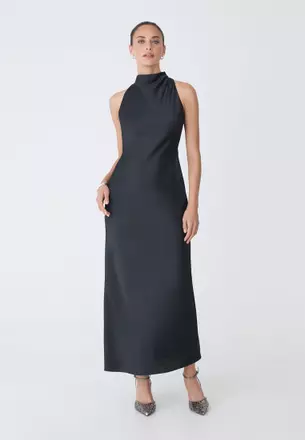 sachin and babi light blue dress Black satin dresses