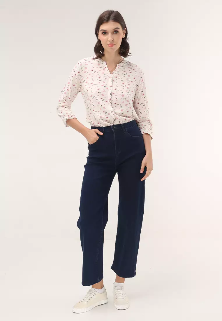 Denim Wide Leg Ladies Jeans