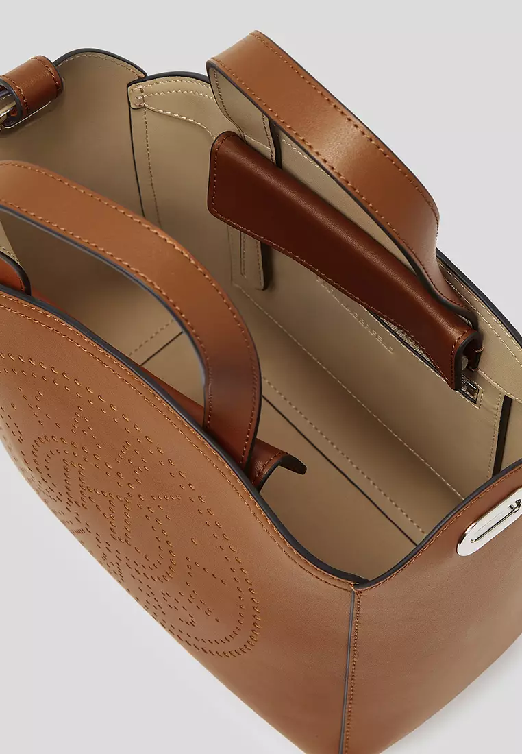 K/Circle Perforated Small Tote Bag