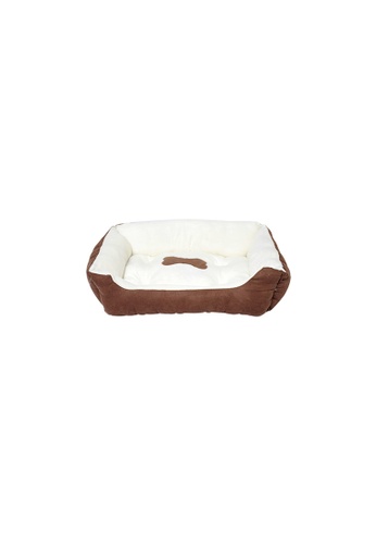 HOUZE brown HOUZE - Pet Cushion Bedding - BROWN (Small) EC90AES3DBE351GS_1