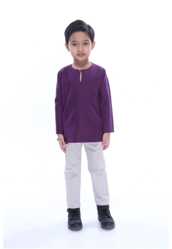 Amar Amran purple Kurta Johor For Kids 597B2KAE701C25GS_1