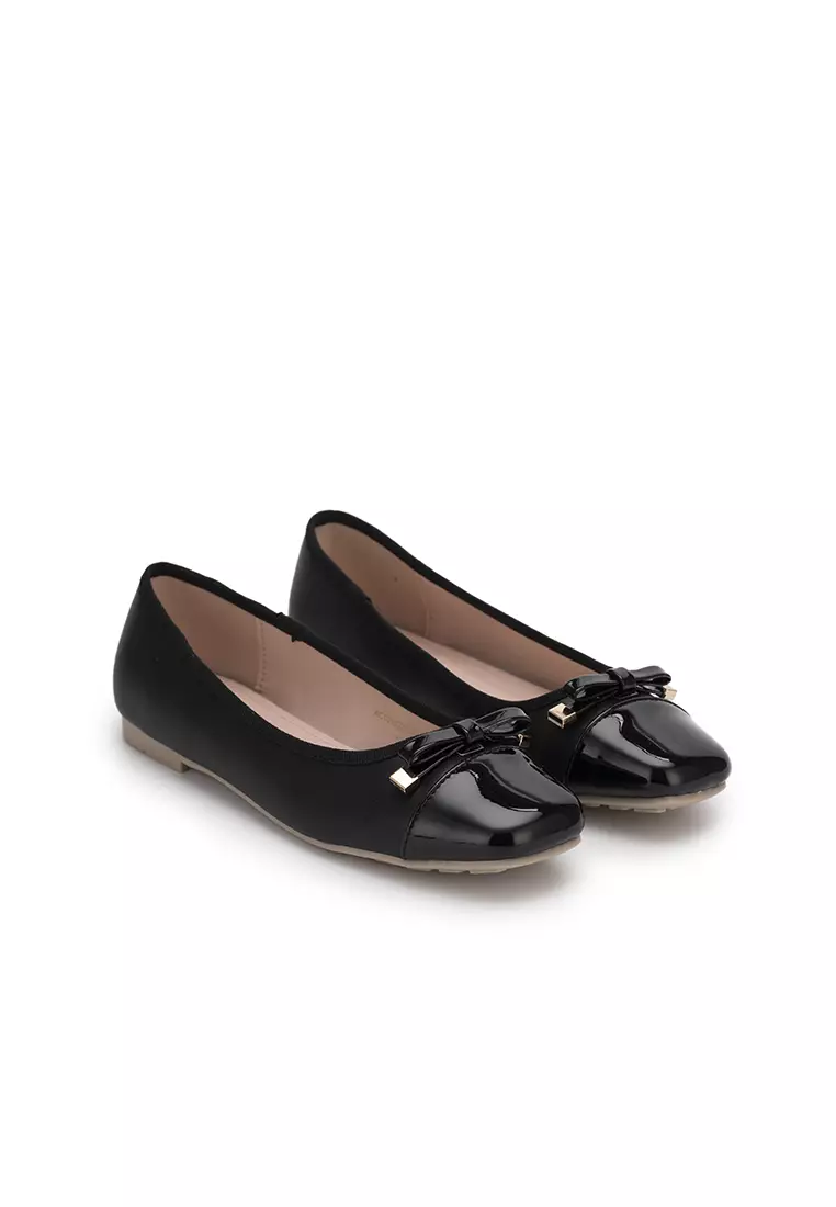 DUO TONE FLAT BALLERINA 休闲平底鞋