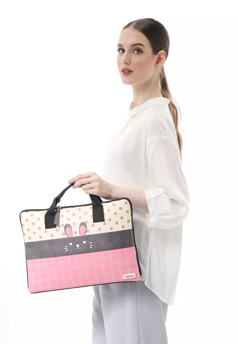 Arsy Hand Laptop Bag Animal Picture Dan Material Berkualitas - Rabbit