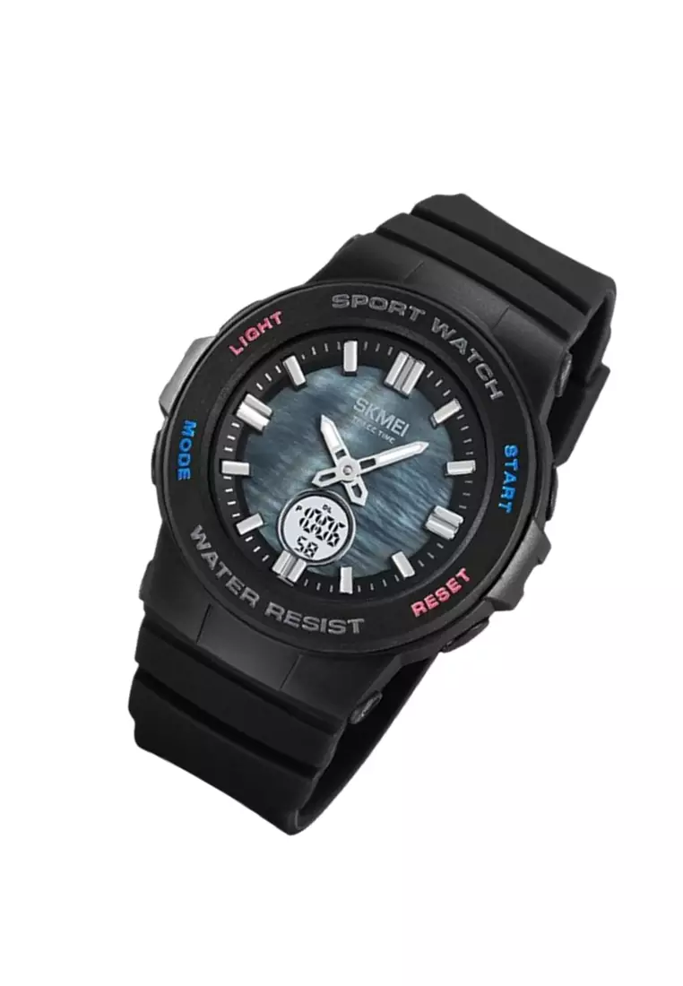 Jam Tangan Sports Analog Digital Unisex LED Light Material TPU MC25 Waterproof ORIGINAL