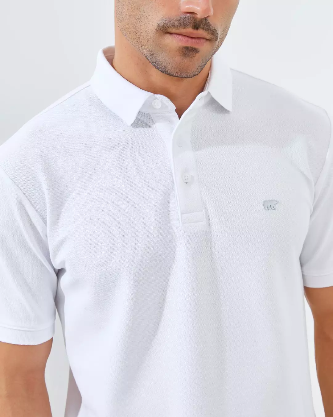 Jack Nicklaus Cairo Polo Shirt Pria Regular Fit Putih Colour White