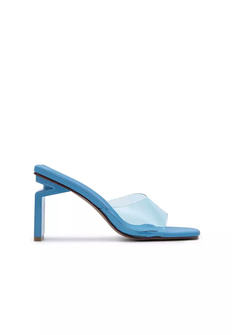 Discount on Nose  shoes - SKU: Clear Vinyl With Sculpture Heel Slide