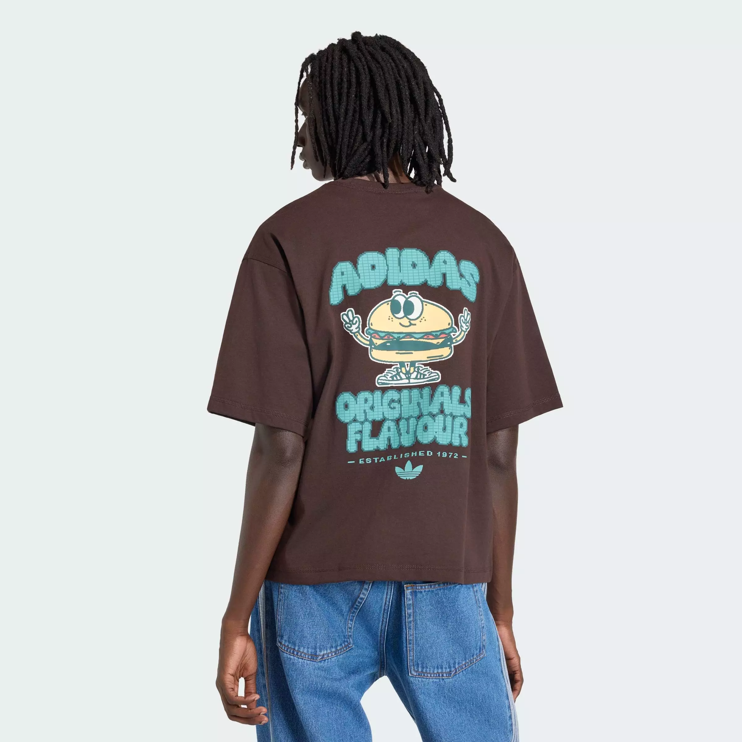 Buy ADIDAS Lifestyle Pixelated Burger Character Graphic T-shirt