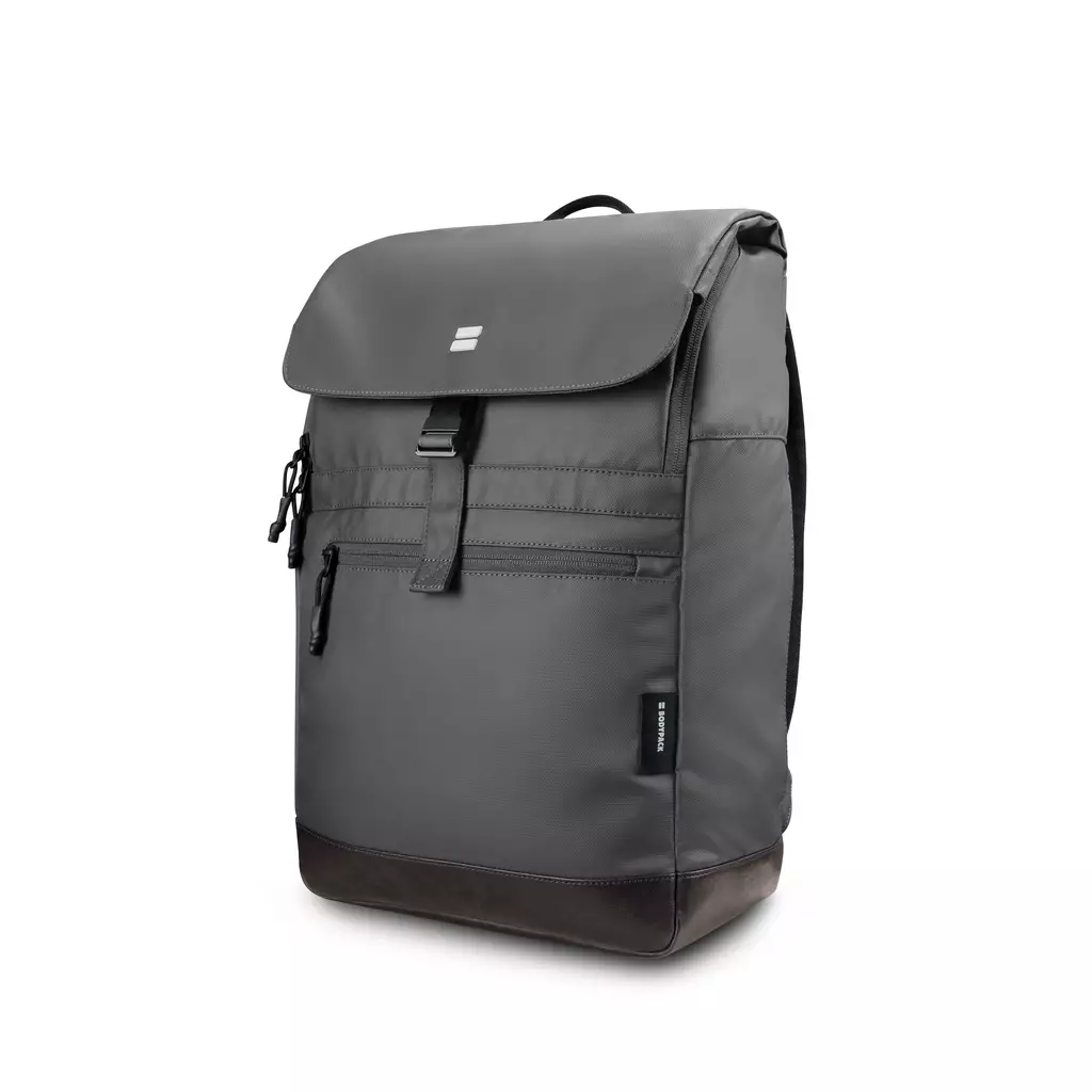 Modest 1.3 Laptop Backpack 15-Inch Tas Ransel Kerja Kuliah Sekolah Durable Tahan Air 20 L - Abu