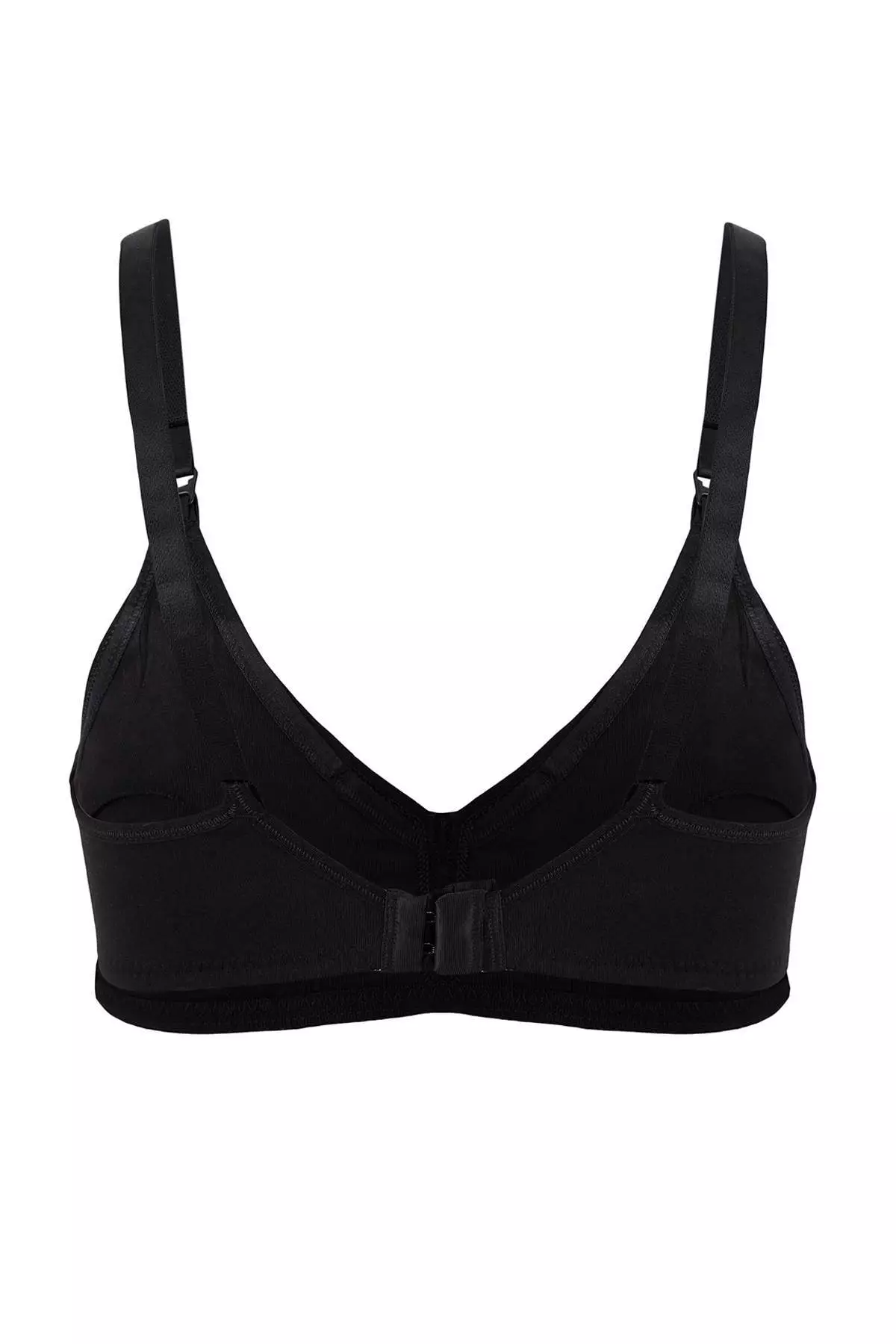 Black-Ecru 2-Pack Cotton Nursing Bra Without Cups Bra Thmss26Su8
