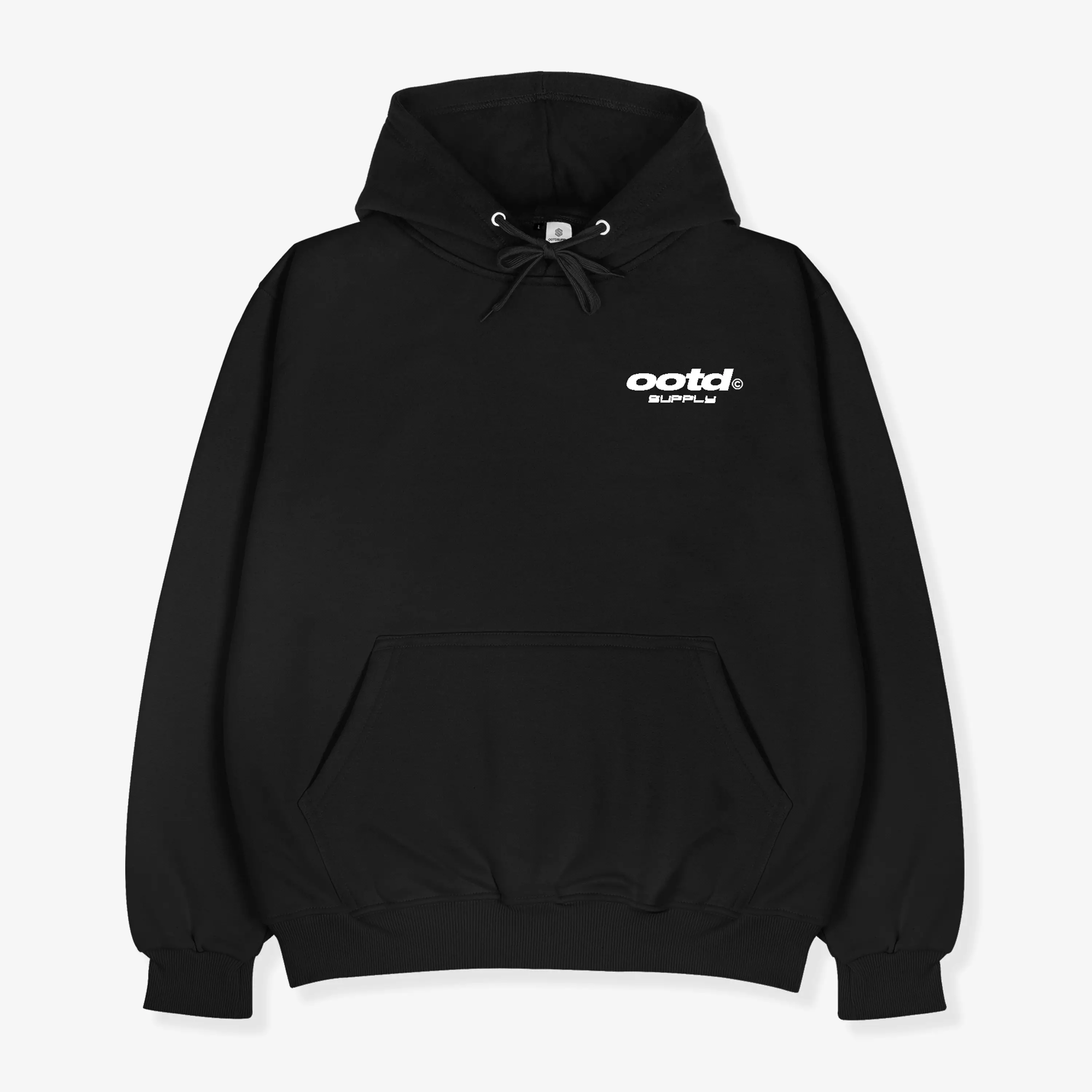 Jual ootdsupply OOTDSUPPLY Pullover Hoodie Minima Black Steel