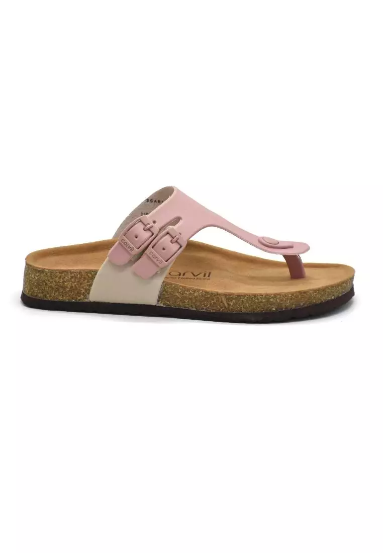 Carvil Sandal Wanita Scarlett-01 L Pink/Beige