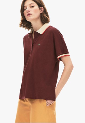 Jual Lacoste Women S Relax Fit Lacoste Polo Shirt Original Zalora Indonesia
