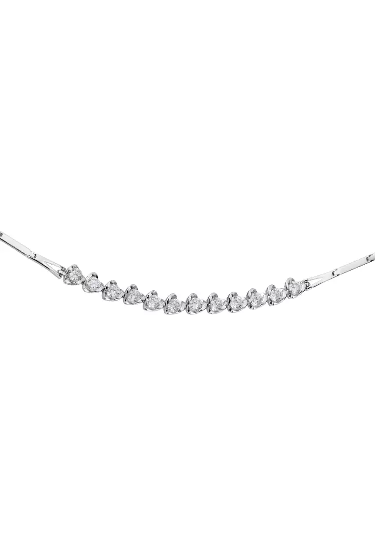 White gold diamond bracelet on sale sale