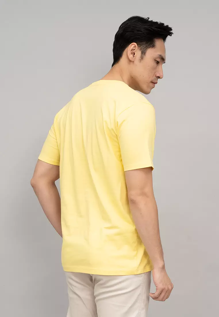 Houseofcuff T-shirt Kaos Polos Pendek Kuning Tersedia Size S-4XL
