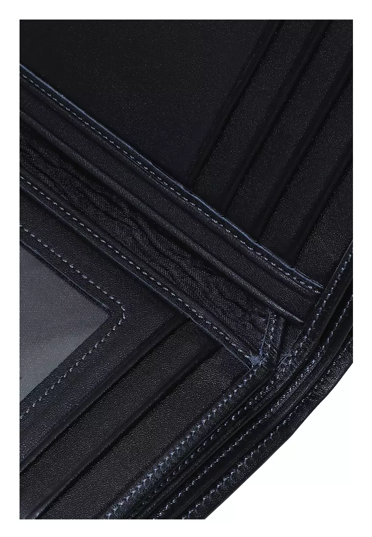 Smith Wallet Pria Model Medium 3/4 Handmade Many Slot Material Genuine Leather 01 ORIGINAL - Black