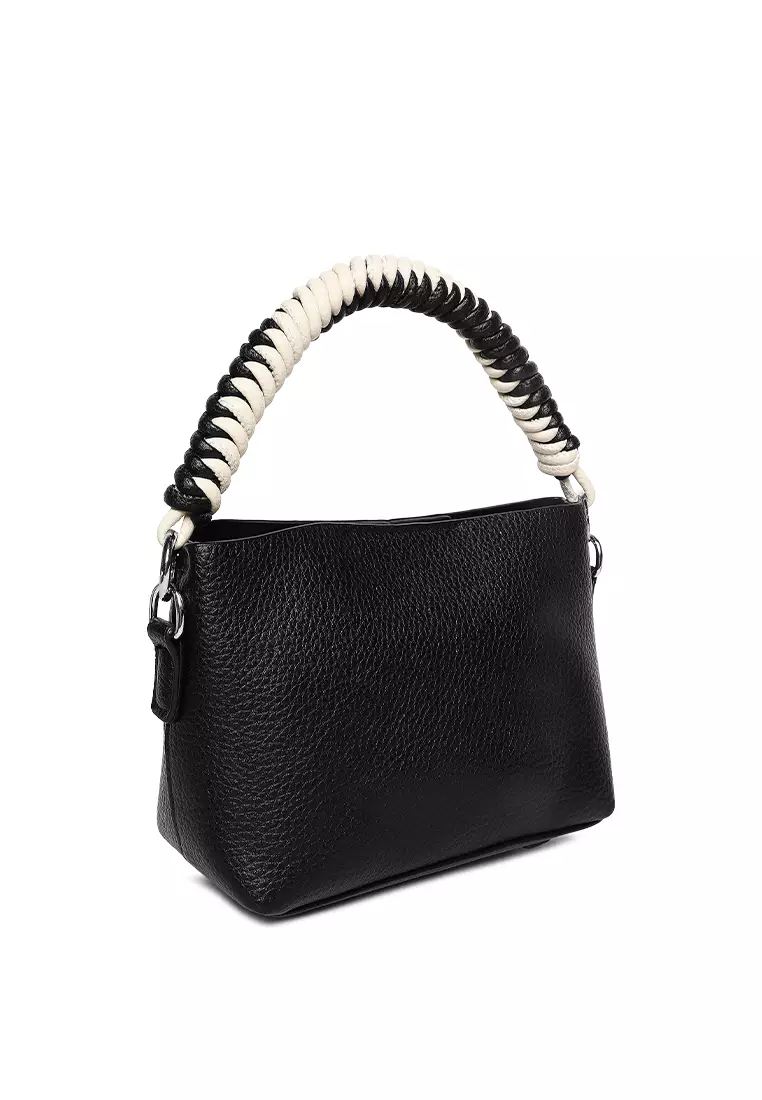 Cable Cord Strap Mini Bag In Black
