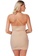 London Rag beige Ruched Bodycon Mini Dress in Nude CD0D6AA168C4B8GS_3