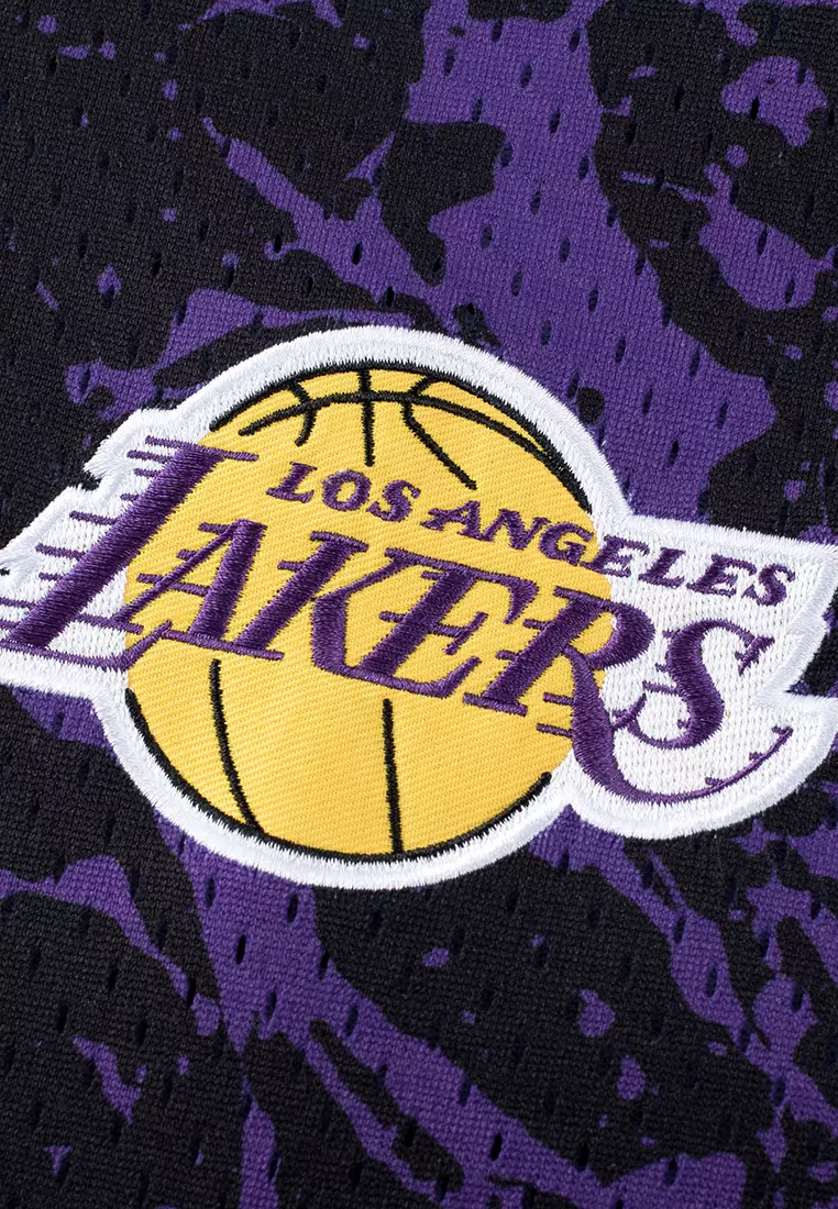 Drops All Over Print Los Angeles Lakers Regular Fit Mens Basketball Shorts