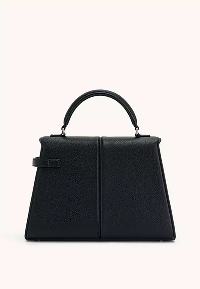 Elise Large Top Handle Bag - Black