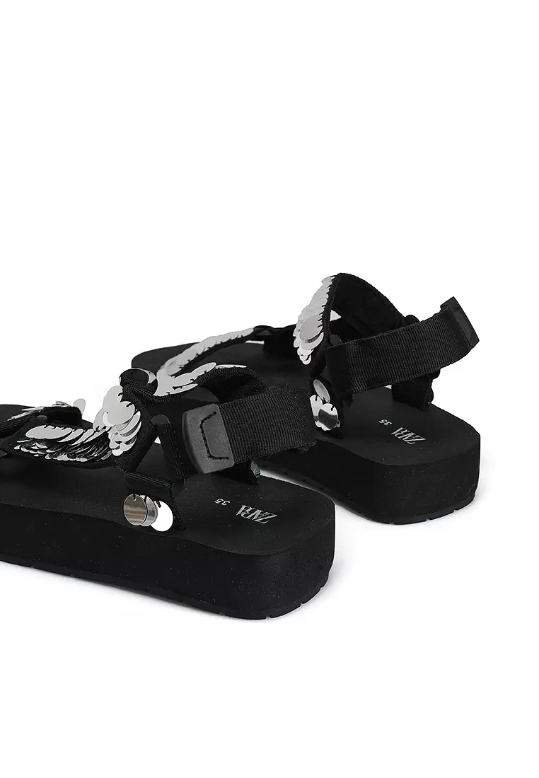 Zara sport platform sandals on sale