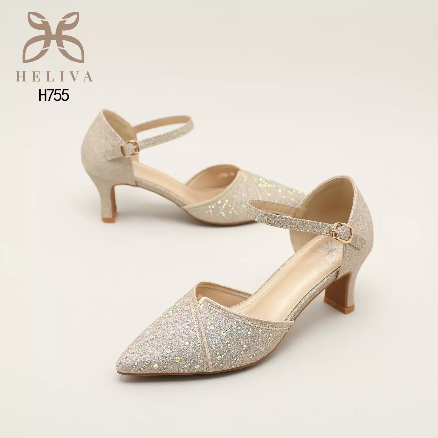 Heliva Sherly Women High Heels Glitter Jewel Accesories