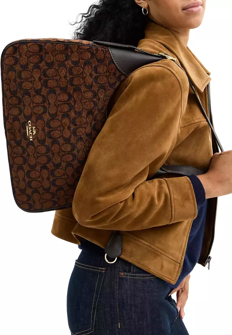 Buy Coach Ella Shoulder Bag In Signature Chenille - Truffle CCE49