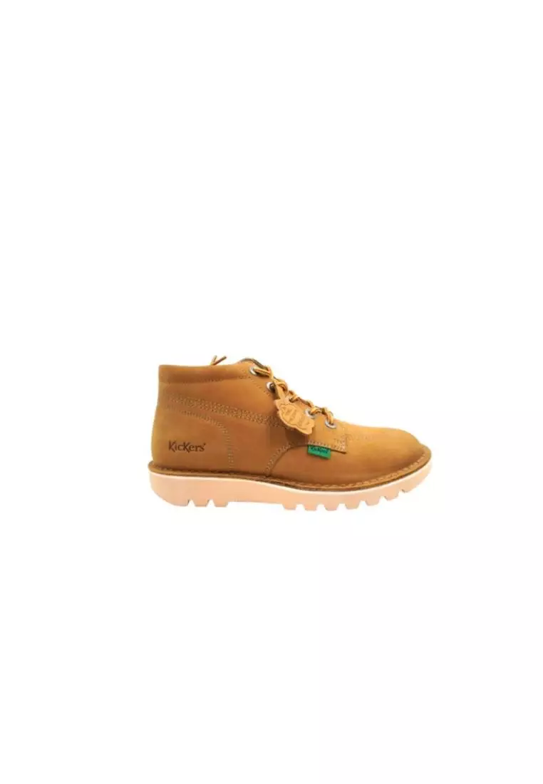 Discount on Kickers  shoes - SKU: Kick Hi Camel Leather Men Boots