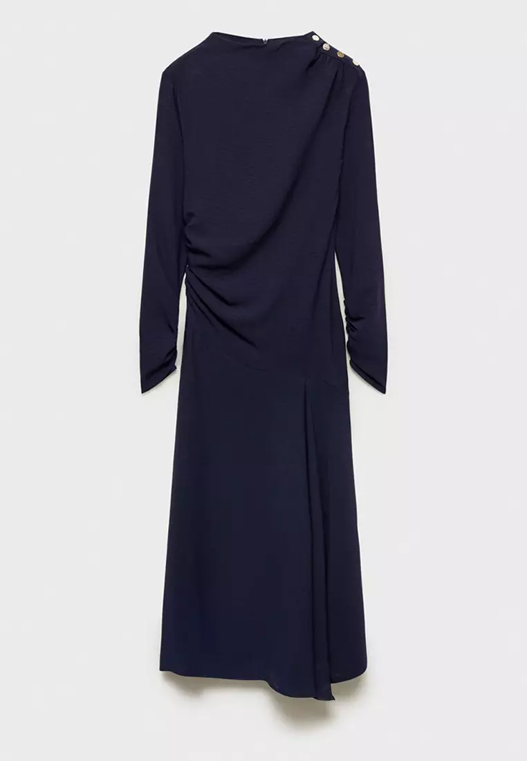 Asymmetrical Pleated Dress