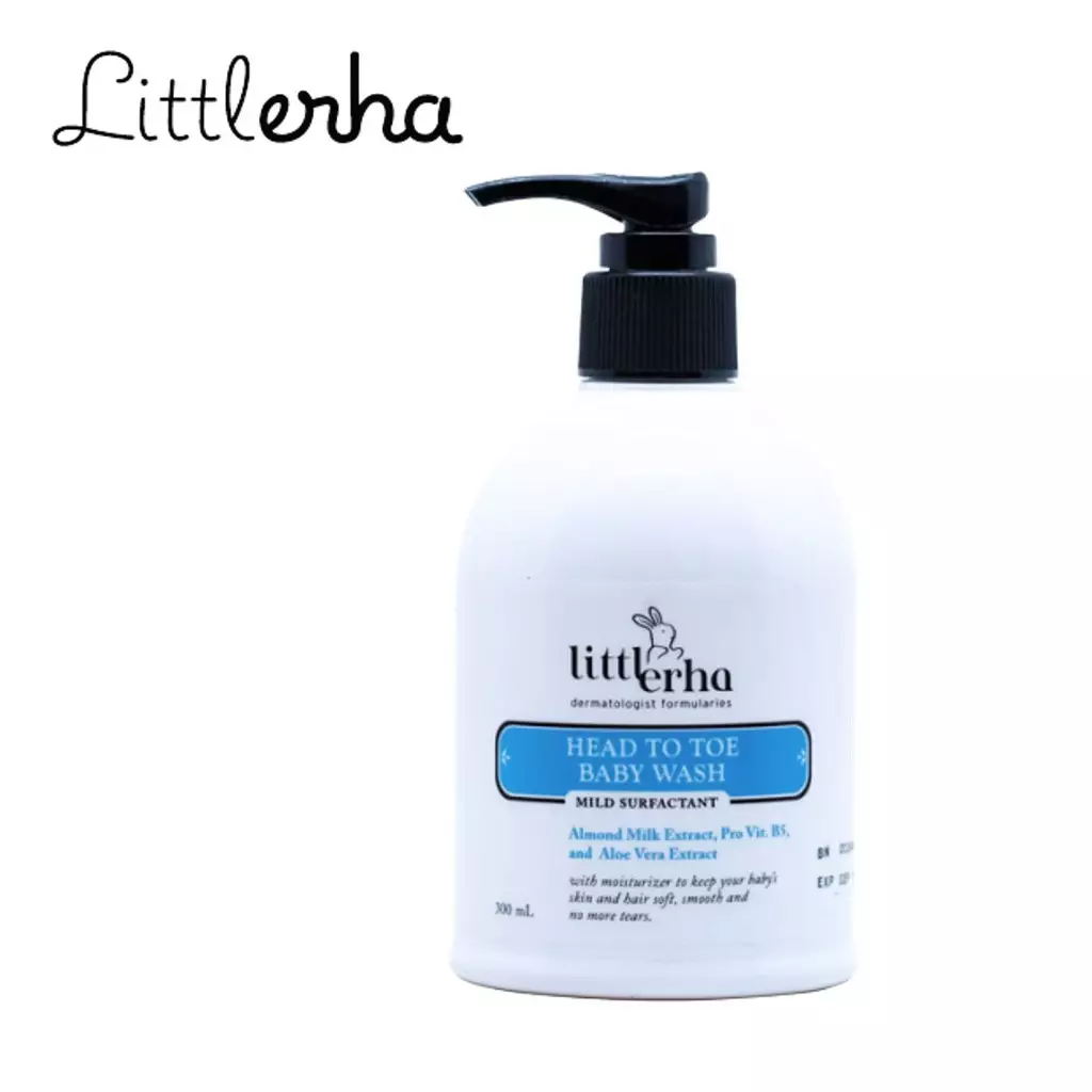 Littlerha Erha Head To Toe Baby Wash 300Ml - Sabun Bayi